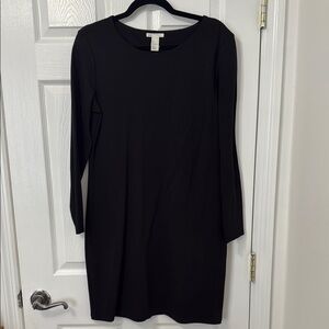 Black midi dress